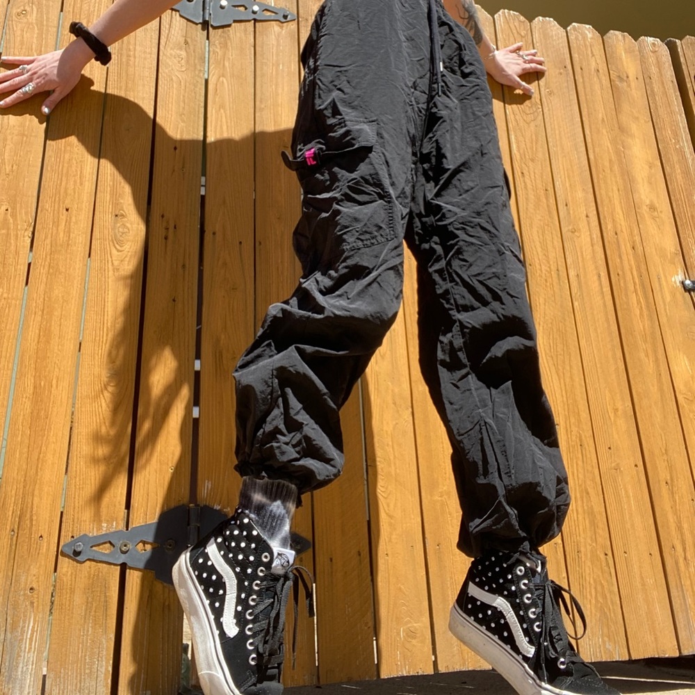 Black FILA Jogger Track Pants